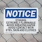 Signmission Ethanol Extremely Flammable Avoid Breathing OSHA Notice Sign, Plastic, 14in W x 10in L, 2PK OS-2PACK-NS-P-1014-L-12178 - alternate 2